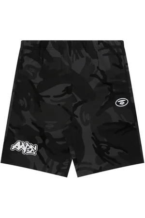 A Bathing Ape Pantalones cortos de deporte con estampado militar