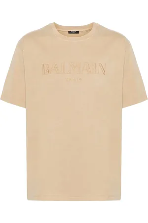 Balmain Camiseta con logo bordado