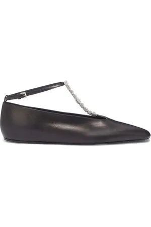 Jil Sander Bailarinas con detalles de cristales