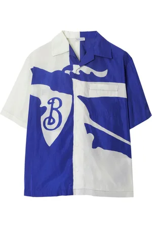 Burberry Camisa Equestrian knight a dos tonos