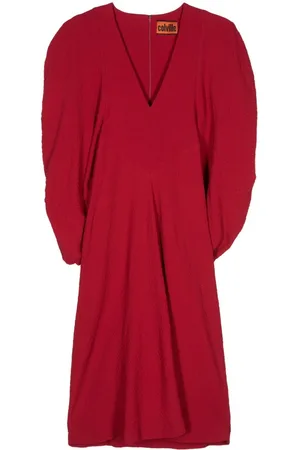 Colville Vestido midi con manga farol