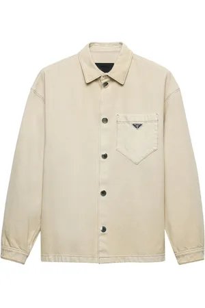 Prada Camisa vaquera con placa del logo