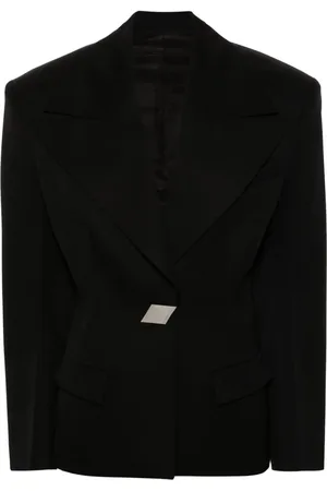 The Attico Blazer con botones y hombros grandes