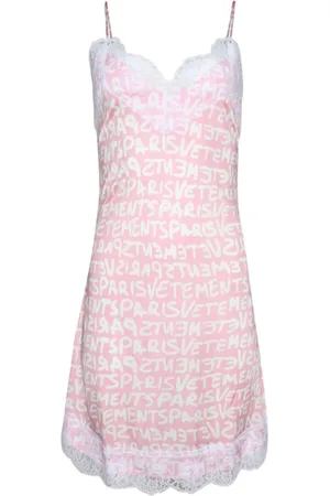 Vetements Minivestido con logo