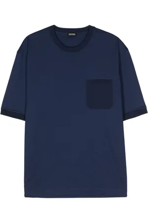 Ermenegildo Zegna Camiseta con ribete de canalé