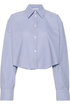 Acne Studios Camisa corta a rayas