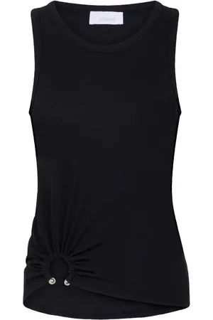 Paco rabanne Top asimétrico con detalle fruncido