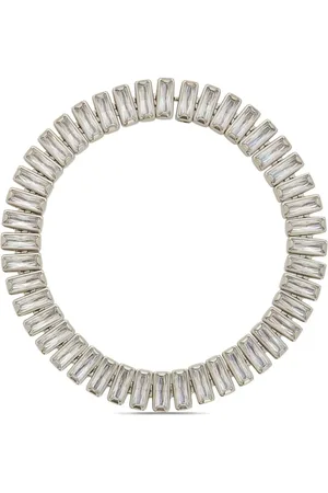 Jil Sander Collar de latón artesanal con hilera de circonitas