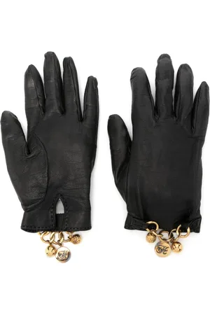 Hermès Guantes con charm del logo 1980
