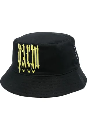 Palm Angels Sombrero de pescador con logo gótico