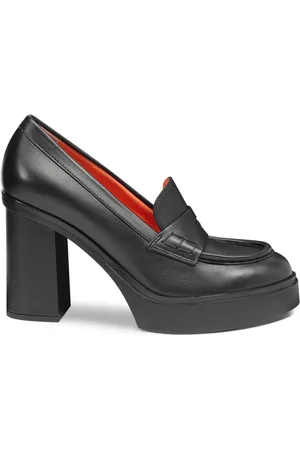 santoni Mocasines con tacón grueso