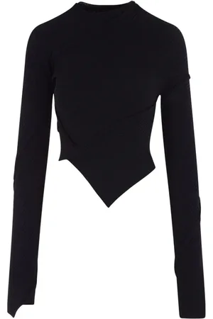Balenciaga Top Spiral asimétrico