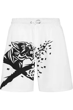 Philipp Plein Bañador con estampado de tigres