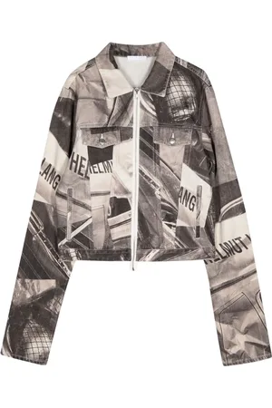 Helmut Lang Sobrecamisa vaquera con estampado de coche
