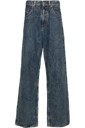 Maison Margiela Vaqueros rectos con efecto arrugado