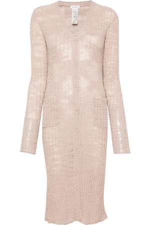 Acne Studios Cárdigan con panel semitranslúcido