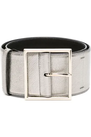 Saint Laurent Cinturón con acabado metalizado 1990