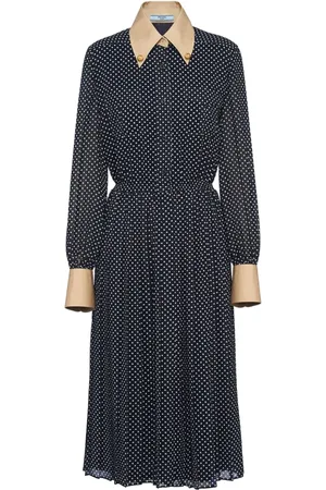 Prada Vestido con motivo de lunares