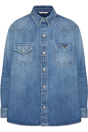 VALENTINO GARAVANI Camisa vaquera con placa V