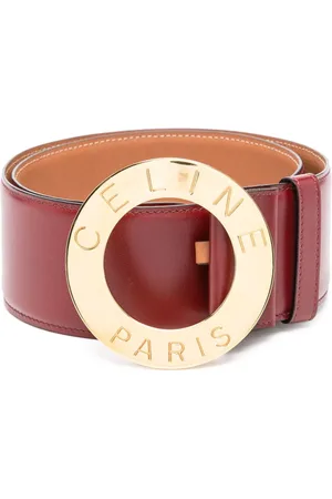 Céline Cinturón con hebilla y logo grabado 1990