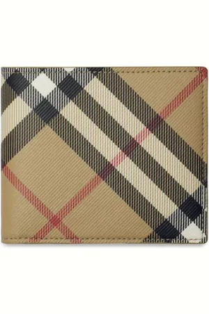 Burberry Cartera plegable a cuadros