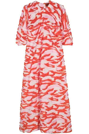 Colville Vestido Cocoon con motivo abstracto