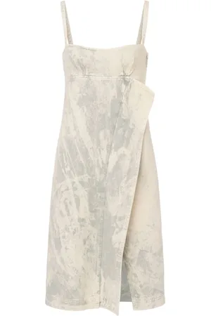 Moschino Vestido vaquero con volantes
