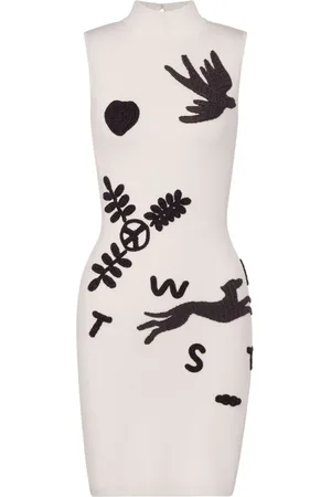Moschino Vestido corto bordado
