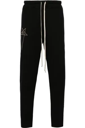 Rick Owens Pantalones de chándal con motivo bordado