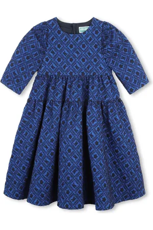 Kenzo Vestido con logo en jacquard