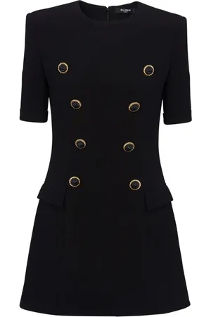 Balmain Vestido corto texturizado