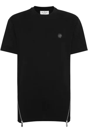 Philipp Plein Camiseta con detalle de cremallera
