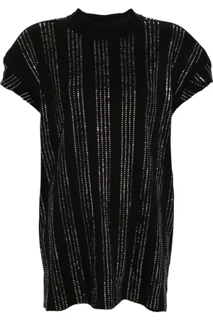 The Attico Camiseta Laurie con detalles de cristal