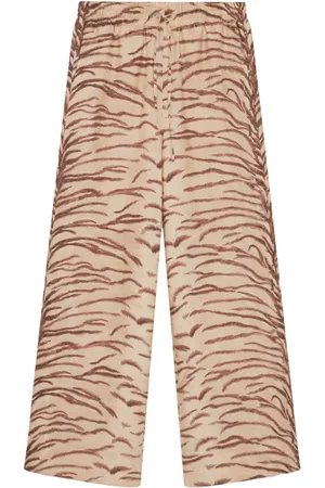 Stella McCartney Pantalones con estampado de tigre