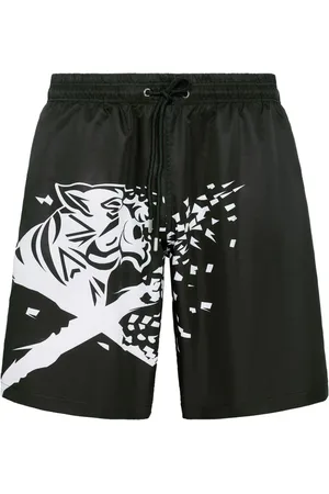 Philipp Plein Bañador con estampado de tigres