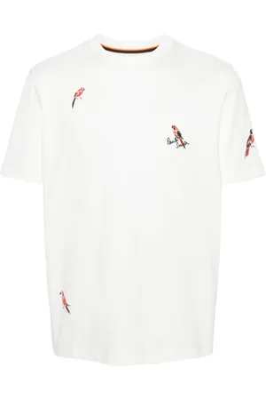 Paul Smith Camiseta con pájaro bordado