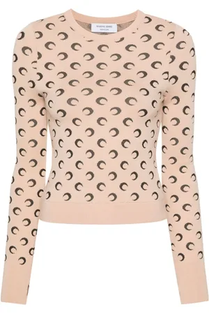 Marine Serre Jersey con estampado Crescent Moon