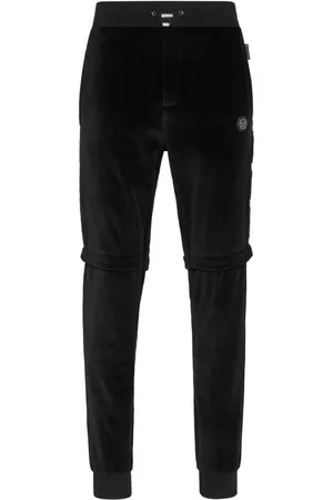 Philipp Plein Pantalones de chándal con botones y cordones
