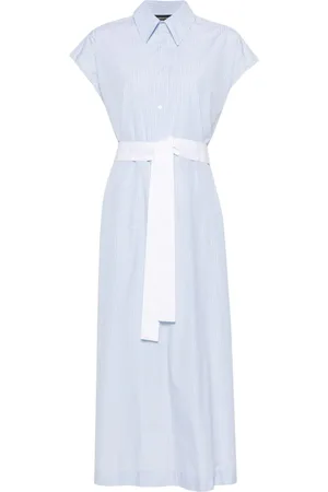 Fabiana Filippi Vestido camisero a rayas
