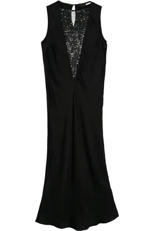 ROTATE Vestido midi con lentejuelas
