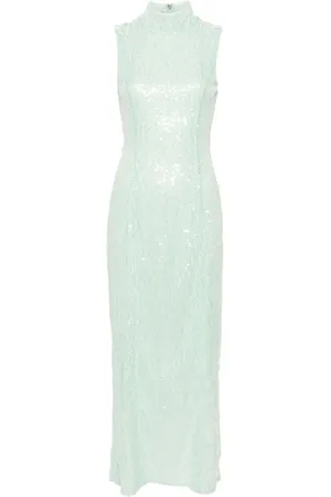 ROTATE Vestido de malla con lentejuelas