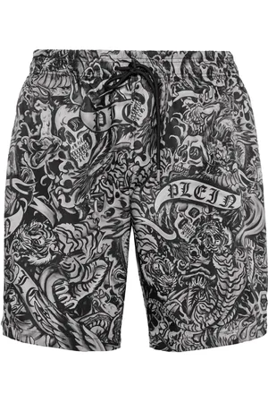 Philipp Plein Bañador con estampado Tattoo