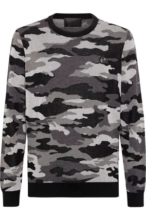 Philipp Plein Jersey con motivo militar