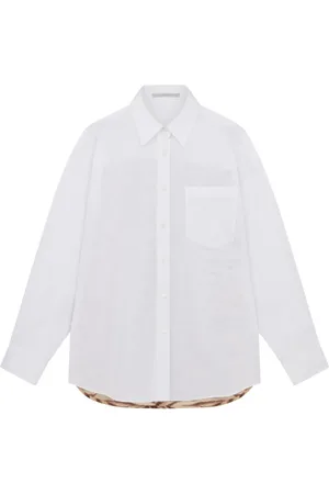 Stella McCartney Camisa oversize con estampado de tigre
