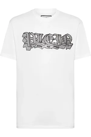Philipp Plein Camiseta con logo de apliques