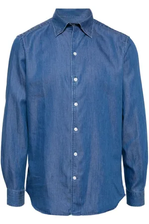 MAN ON THE BOON. Camisa vaquera con botones
