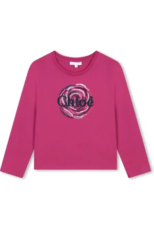 Chloé Camiseta con logo bordado