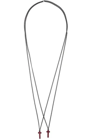 Dsquared2 Collar con colgante de cruz