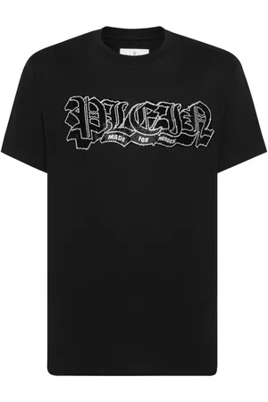 Philipp Plein Camiseta con logo de apliques