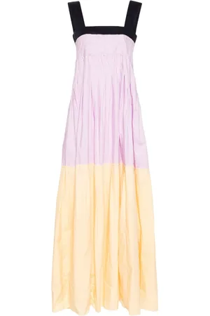 Plan C Vestido con diseño colour block
